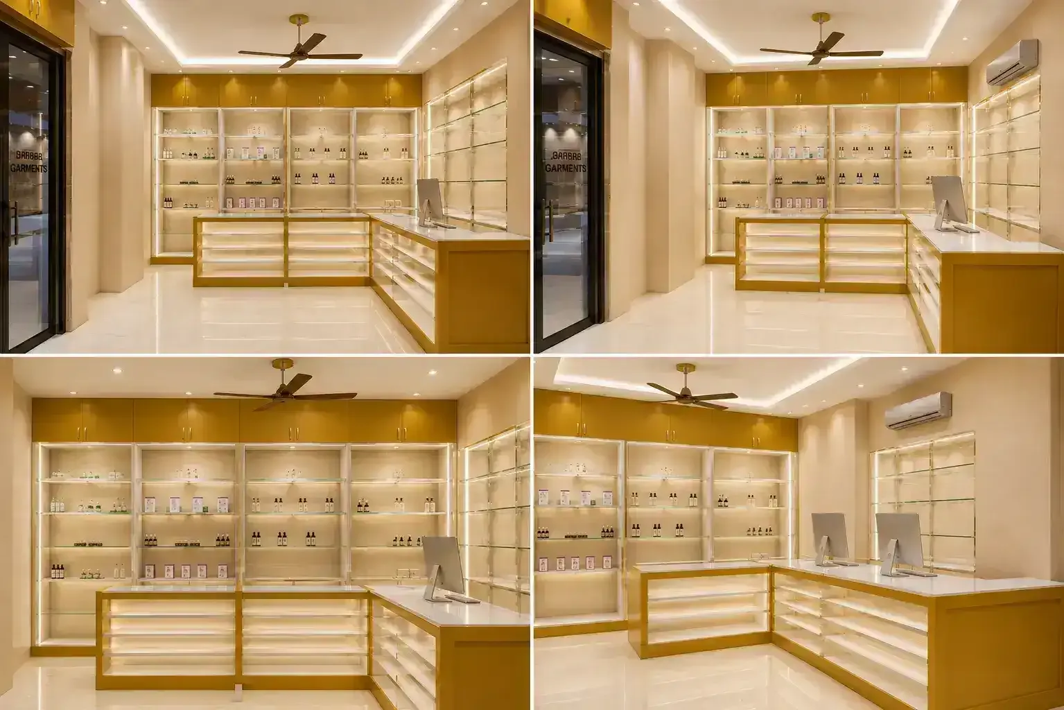 Blue Collor Pharmacy retail interior